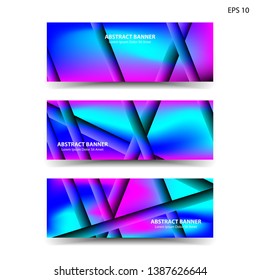 abstract gradient background with trendy color geometric for banner, web, flyer, brochure – vector