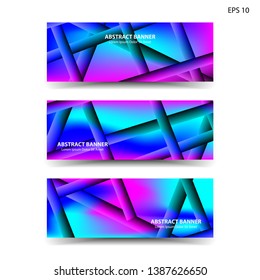 abstract gradient background with trendy color geometric for banner, web, flyer, brochure – vector