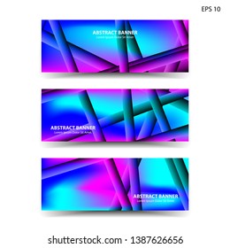 abstract gradient background with trendy color geometric for banner, web, flyer, brochure – vector
