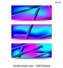 abstract gradient background with trendy color geometric for banner, web, flyer, brochure – vector
