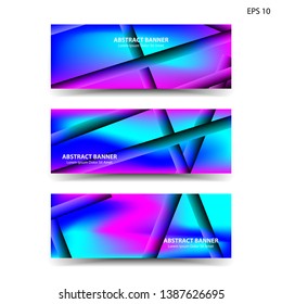 abstract gradient background with trendy color geometric for banner, web, flyer, brochure – vector