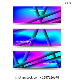 abstract gradient background with trendy color geometric for banner, web, flyer, brochure – vector