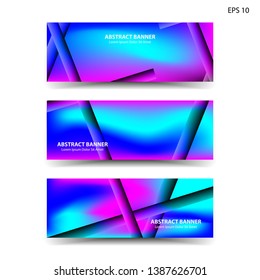 abstract gradient background with trendy color geometric for banner, web, flyer, brochure – vector