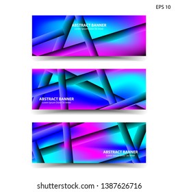 abstract gradient background with trendy color geometric for banner, web, flyer, brochure – vector