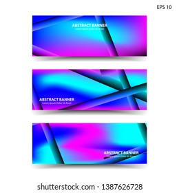 abstract gradient background with trendy color geometric for banner, web, flyer, brochure – vector