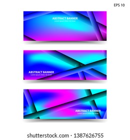 abstract gradient background with trendy color geometric for banner, web, flyer, brochure – vector