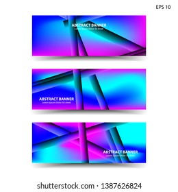 abstract gradient background with trendy color geometric for banner, web, flyer, brochure – vector