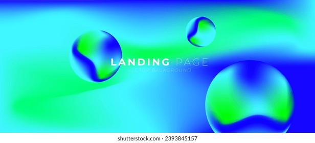 Abstract gradient background vector. Dynamic shapes composition with geometric and fluid shapes design for landing page, website,cover, ads and  banner background.
