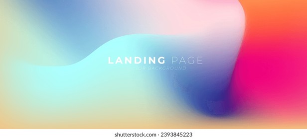 Abstract gradient background vector. Dynamic shapes composition with geometric and fluid shapes design for landing page, website,cover, ads and  banner background.
