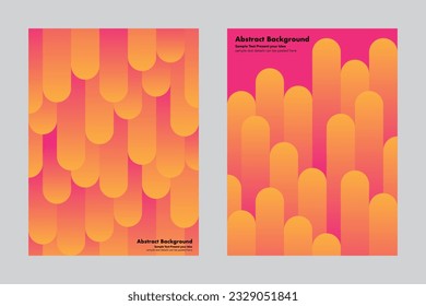 abstract gradient background, vector geometric graphic design, pink and orange shades, light bright color, cover wallpaper backdrop websites brochures layout templates flyers, round square, overlap