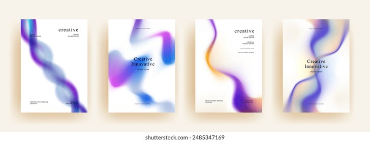 abstract gradient background vector. Minimalist style posters cover. Modern wallpaper design for social media, brochure, flyer, banner