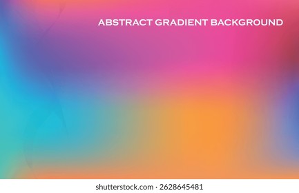 Abstract Gradient Background Vector Modern Colorful Backdrop Design.