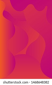 Abstract gradient background vector template with fluid shapes