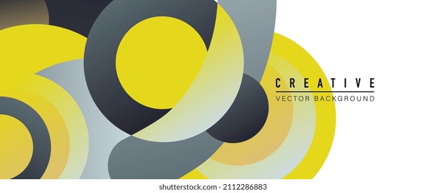 Abstract gradient background vector. Trendy overlapping fluid color geometric shapes and wave design for banner, wallpaper, landing page, cover, wall art and print. Vector illustration.
