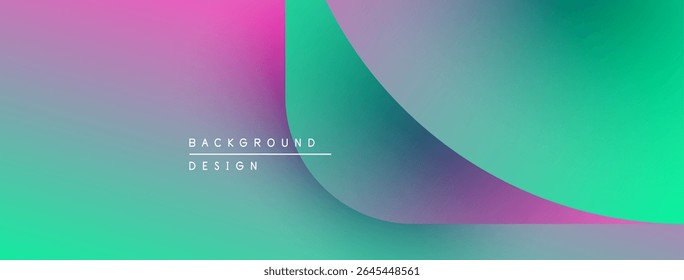 Abstract gradient background. Vibrant colors blend, creating smooth transitions. Text reads background design centered within composition. Minimalist aesthetic.