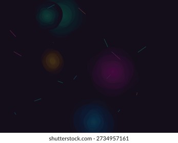Fondo Abstractas del gradiente con los colores de neón vibrantes y las Formas geométricas, estilo futurista del arte digital con los efectos brillantes y la composición dinámica