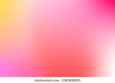 Abstract Gradient Background with Vibrant Pink and Yellow Color Transitions. light yellow , trendy , elegant , vector background . 