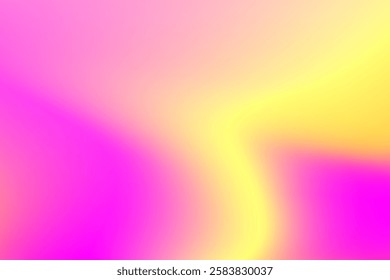 Abstract Gradient Background with Vibrant Pink and Yellow Color Transitions. light yellow , trendy , elegant , vector background . 