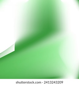 Fondo de gradiente abstracto con colores vivos. Curvas verdes de color blanco
