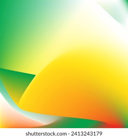 Fondo de gradiente abstracto con colores vivos. Papel de fondo vectorial de color veraniego y césped