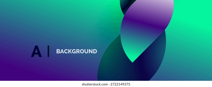 Fondo de gradiente Abstractas. Los colores vivos se mezclan suavemente, creando un efecto visual dinámico. Las etiquetas de texto presentan IA, fondo.