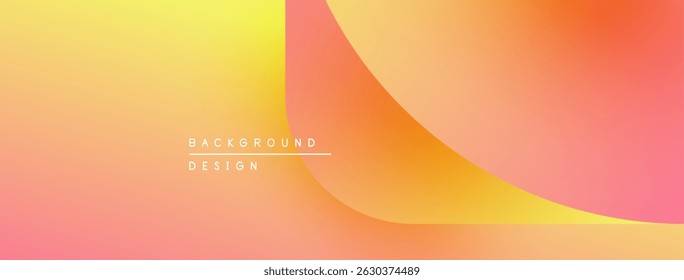 Abstract gradient background. Warm colors blend, creating smooth transitions. Minimalist design with text overlay. Modern aesthetic.