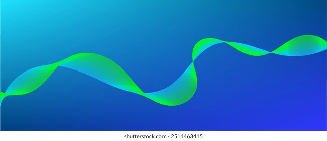 abstract gradient background with waveform lines