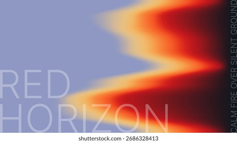 Fundo de gradiente abstrato com transição de cor ondulada. Arte gráfica com uma mistura suave de tons frios e quentes para o design moderno.
