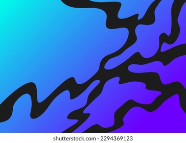 Abstract gradient background with wavy line pattern and with some copy space area