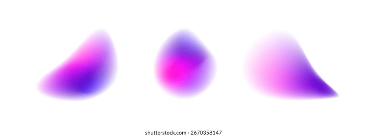 Abstract gradient background with yellow blue red shapes glows with soft watercolor splash and translucent neon fluid flowing light