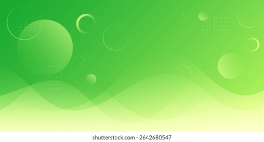 Abstract gradient background,green yellow gradient colorful with waves shapes,modern background. Minimalist ,for business,template, website.Vector eps 10
