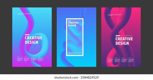 Abstract Gradient Backgrounds Creative Design Templates
