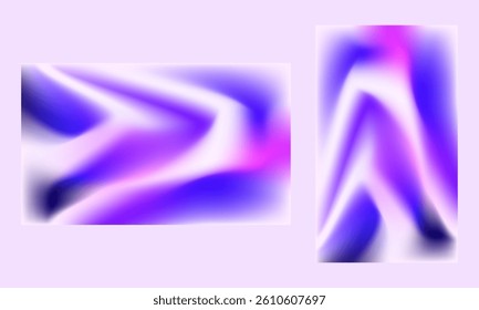 Abstract Gradient Backgrounds in Purple and Blue