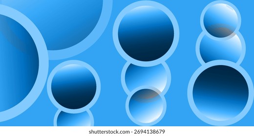 Fondo de gradiente Abstractas. Colorido. Antecedentes de Memphis. Forma de círculo colorido. Moderno .Ilustración vectorial
