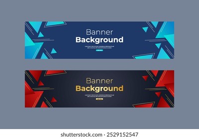 Modelo de plano de fundo do banner de gradiente abstrato