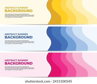Abstract Gradient Banner Template Design Collection