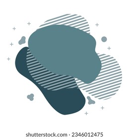 Abstract gradient banners with flowing fluid shapes. Abstract modern graphic elements. Template for logo design. ESP 10.