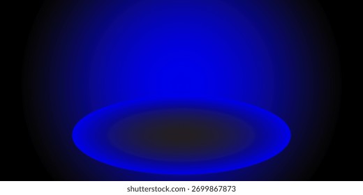 Gradiente abstrato fundo preto composto de luz azul.