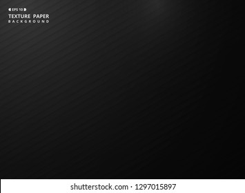 Abstract gradient black color stripe line texture background of texture page. Using for texting gradient background. vector eps10