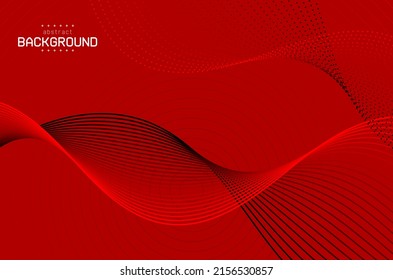 abstract gradient black and red flowline on red background can be use for notebook cover advertisement poster label food and beverage technology product design vector eps.