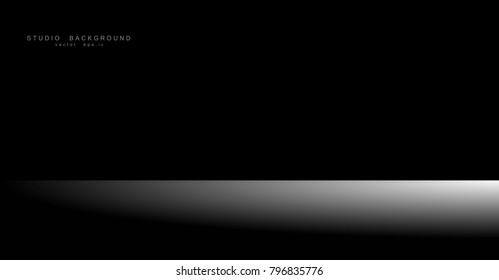 Abstract gradient black, used as background for display your products . eps10 vector illustration