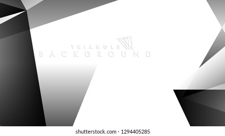 Abstract Gradient black White Geometric Background. Vector Illustration