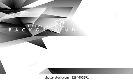 Abstract Gradient black White Geometric Background. Vector Illustration