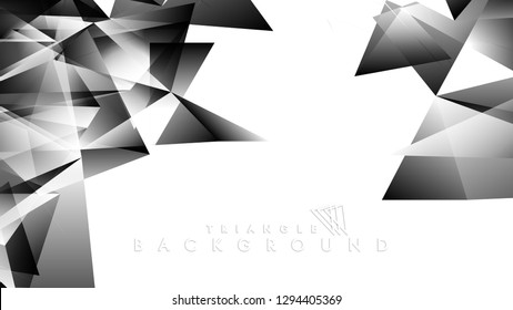 Abstract Gradient black White Geometric Background. Vector Illustration