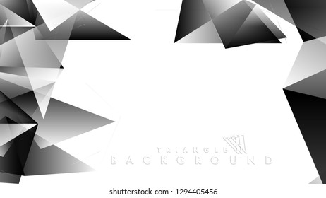 Abstract Gradient black White Geometric Background. Vector Illustration