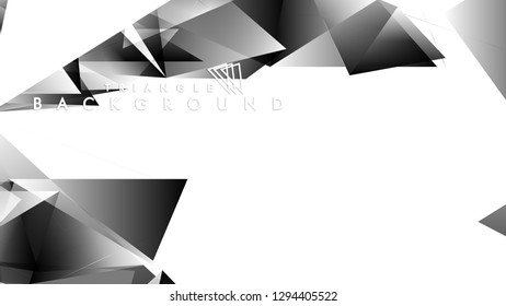 Abstract Gradient black White Geometric Background. Vector Illustration