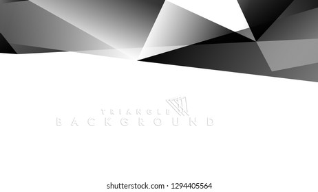 Abstract Gradient black White Geometric Background. Vector Illustration