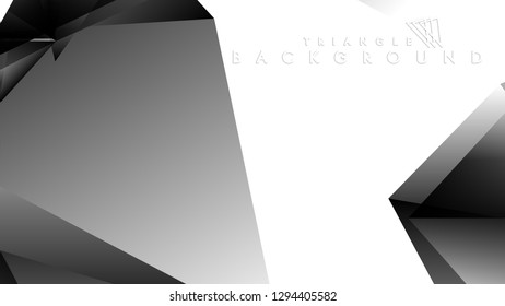 Abstract Gradient black White Geometric Background. Vector Illustration