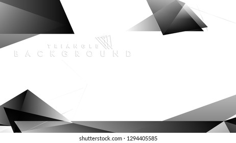 Abstract Gradient black White Geometric Background. Vector Illustration