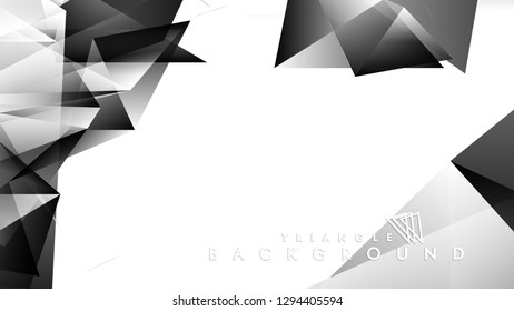 Abstract Gradient black White Geometric Background. Vector Illustration